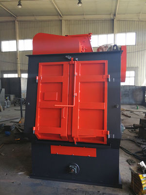 Automatic Rubber Tracked Type Shot Blasting Machine Rubber Belt Tumble Shot Blasting Machine
