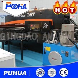 Double Servo Punch Press , 32 Stations Cnc Hydraulic Punching Machine