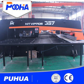 Double Servo Punch Press , 32 Stations Cnc Hydraulic Punching Machine