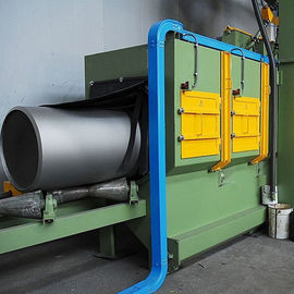 Steel Pipe Automatic Blasting Machine Pipe Cleaning Machine Environmental Friendly