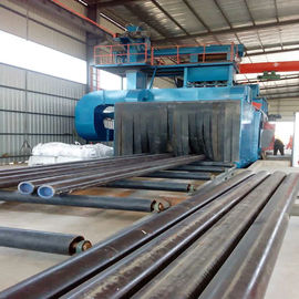 Steel Pipe Automatic Blasting Machine Pipe Cleaning Machine Environmental Friendly