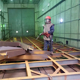 Q265 Sand Blasting Booth With Automatic Recycling System 5 Ton Trolley